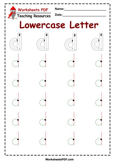 letter d worksheets pdf recognize trace print