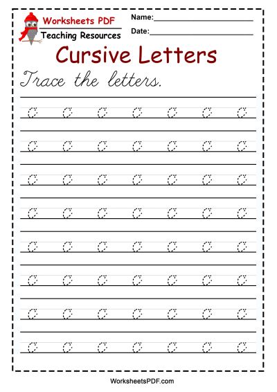 letter c tracing printable