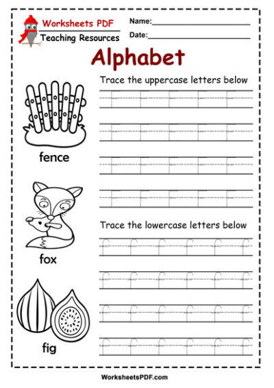 letter f worksheets pdf recognize trace print