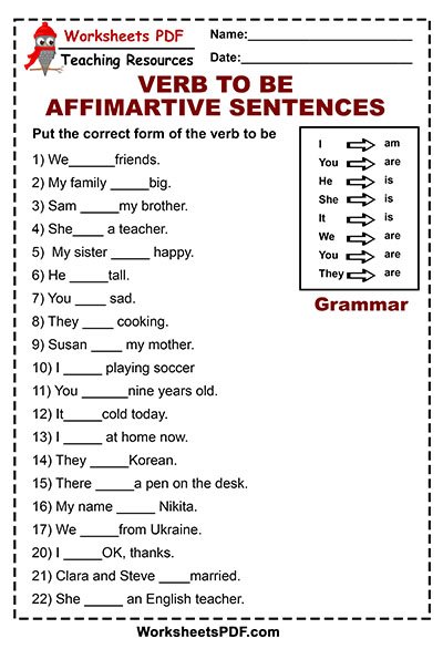 Fill In The Blanks In English Sentences