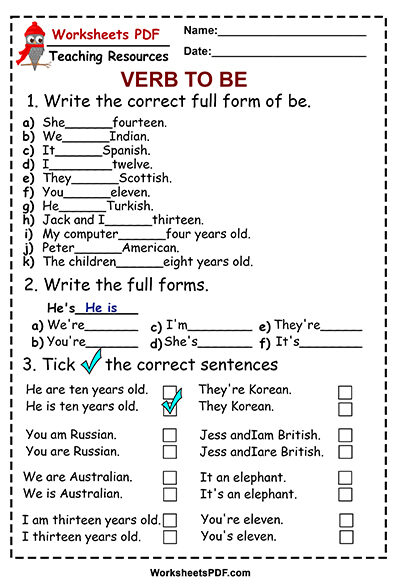 Write the full forms 1
