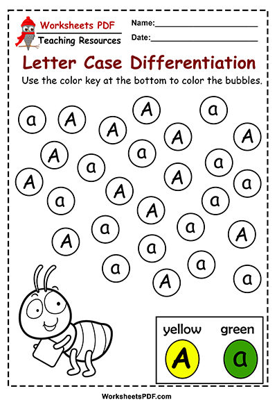 letter a worksheets for kindergarten