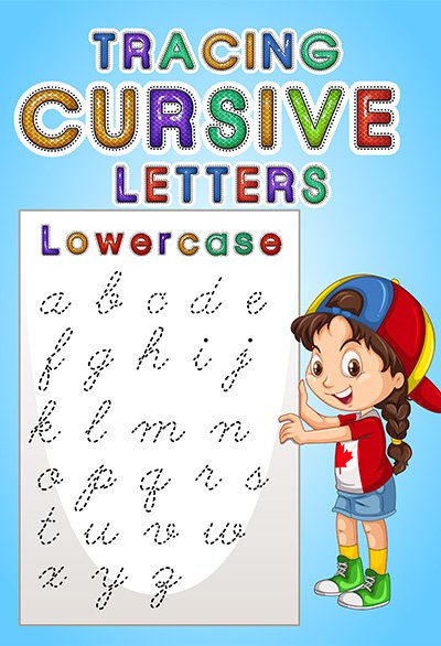 tracing cursive letters
