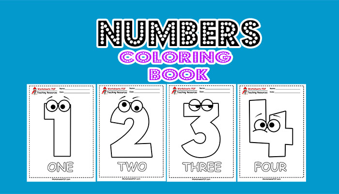 numbers coloring book pages