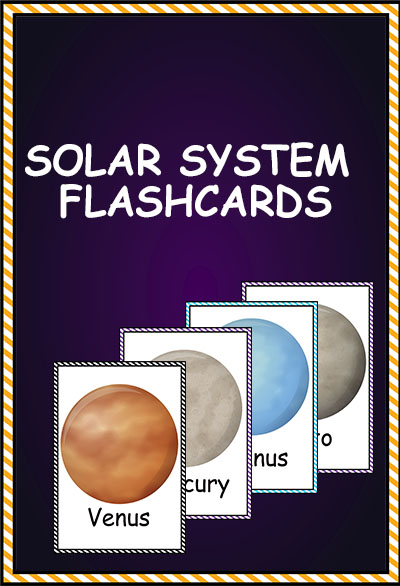 SOLAR SYTEM planet FLASHCARDS