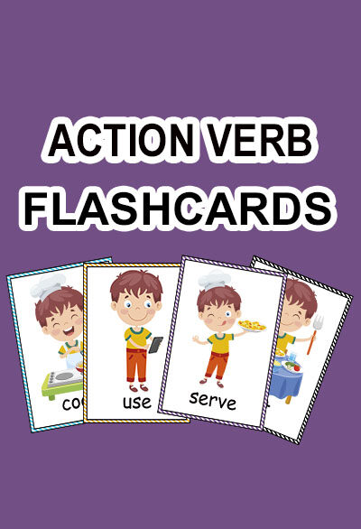 action verb flashcards