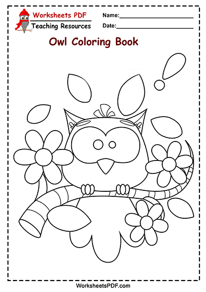 owl pages coloring 0002 2