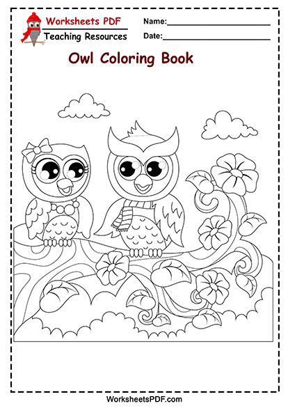 owl pages coloring 0007 7