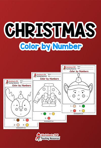 christmas color by number