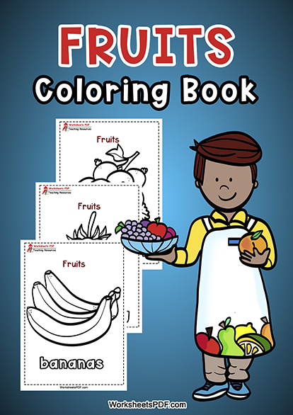 fruits coloring books free printables