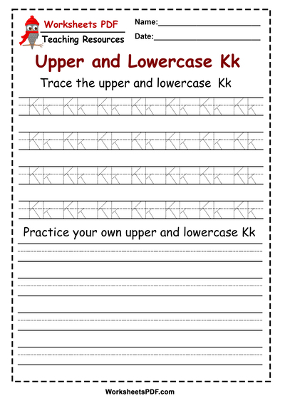 letter k worksheets