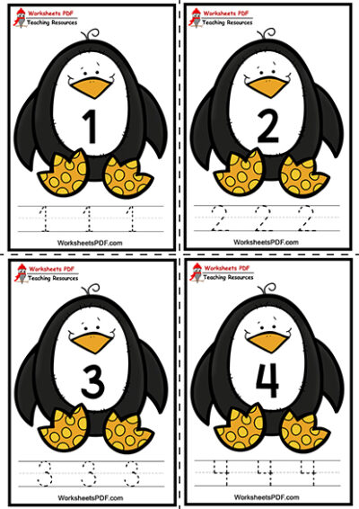 Penguin Number Tracing 0001 1