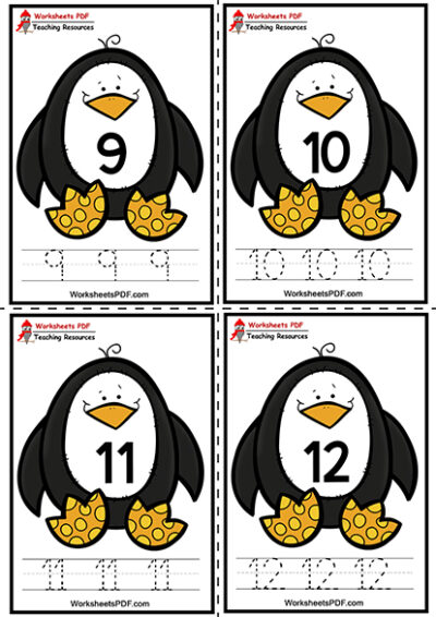 Penguin Number Tracing 0003 3