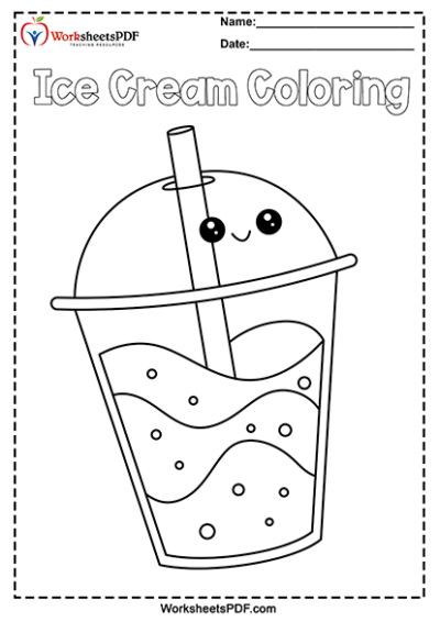 Ice cream coloring pages 10