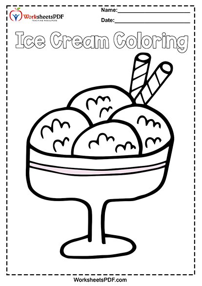 Ice cream coloring pages 12