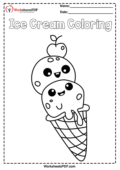Ice cream coloring pages 16