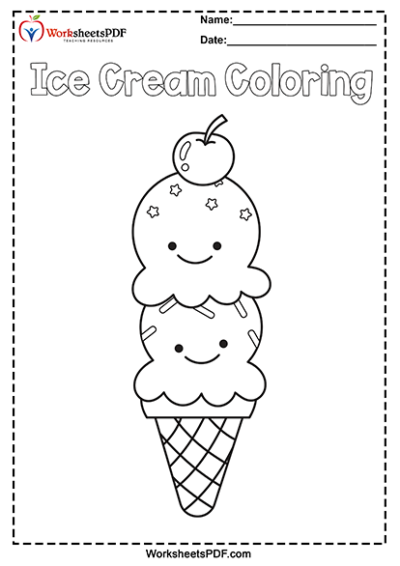 Ice cream coloring pages 22