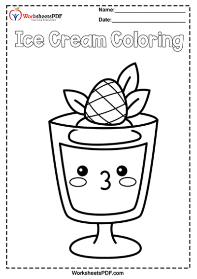 Ice cream coloring pages 3