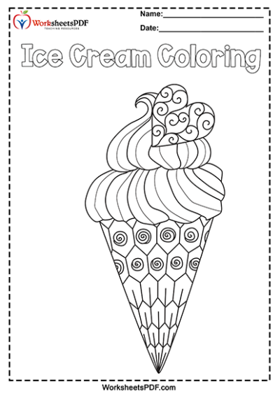 Ice cream coloring pages 33