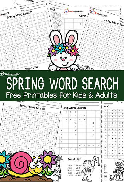 Spring Word Search 0000 0