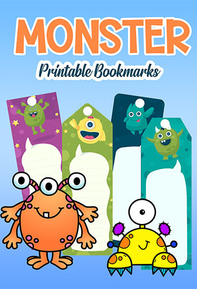 FREE printables Monster Bookmarks