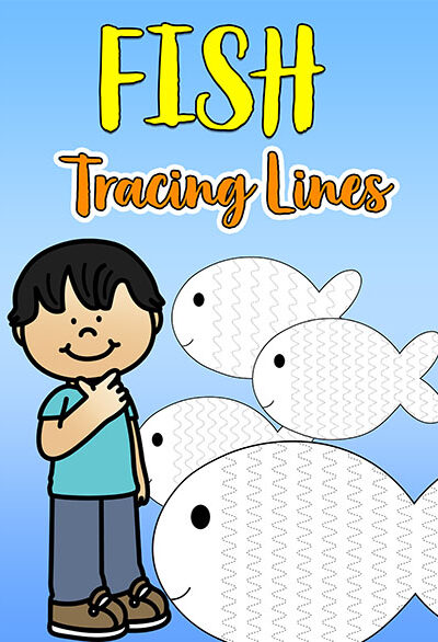 fish tracing lines worksheets