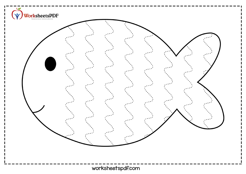 Fish Tracing Printable Worksheets 4 fish tracing worksheets 0003 4