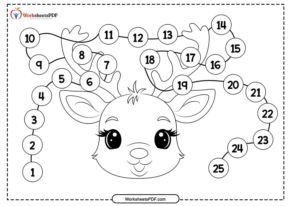 Christmas Lights Reindeer Advent Calendar 0000 1