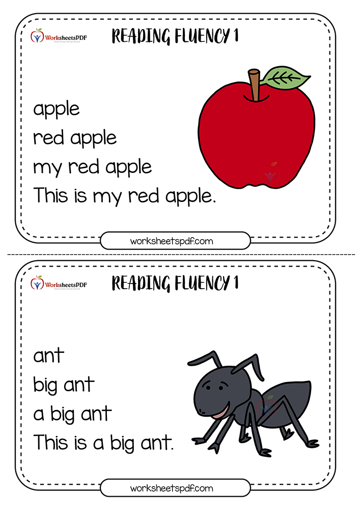 Letter A Reading Fluency