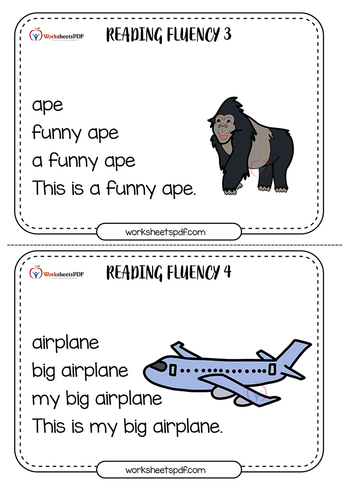 Letter A Reading Fluency