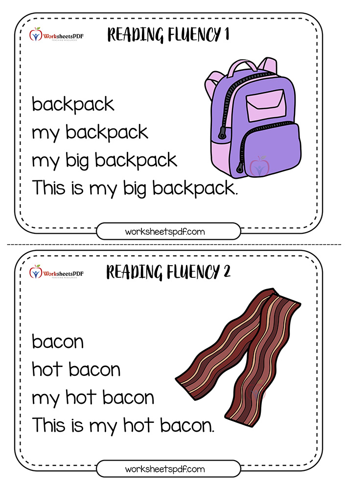 Letter B Reading Fluency Worksheets 0001 1