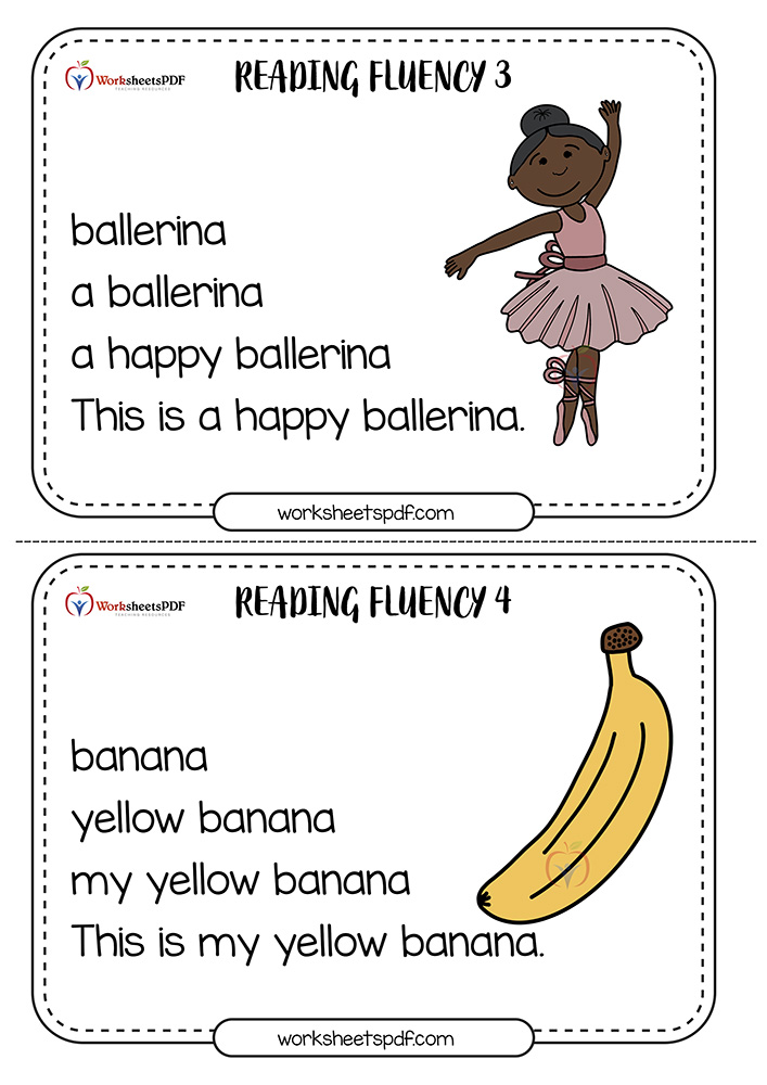 Letter B Reading Fluency Worksheets 0002 2