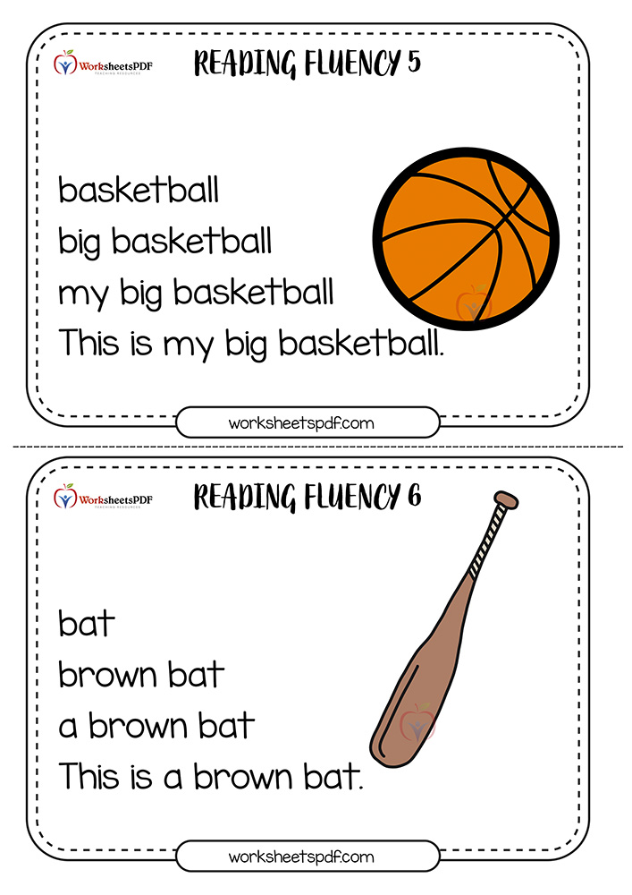 Letter B Reading Fluency Worksheets 0003 3